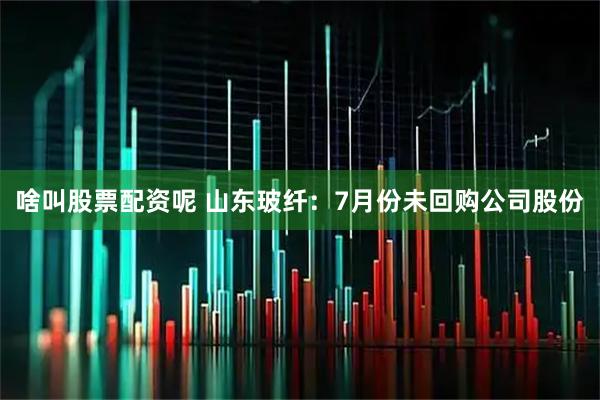啥叫股票配资呢 山东玻纤：7月份未回购公司股份